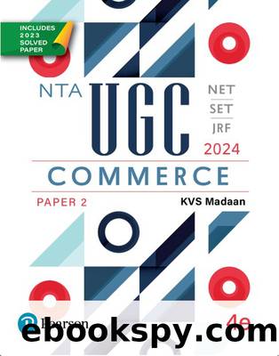 NTA-UGC-NET-SET-JRF Commerce 2024: Paper 2, Fourth Edition by KVS Madaan